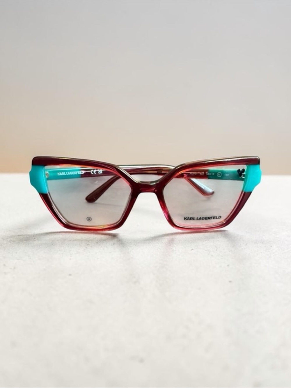 Karl Lagerfeld NWT Burgundy and Teal Women's Glasses
